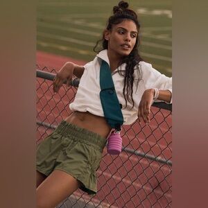 FP Movement Get Your Flirt‎ On Shorts Dark Olive Green size S new